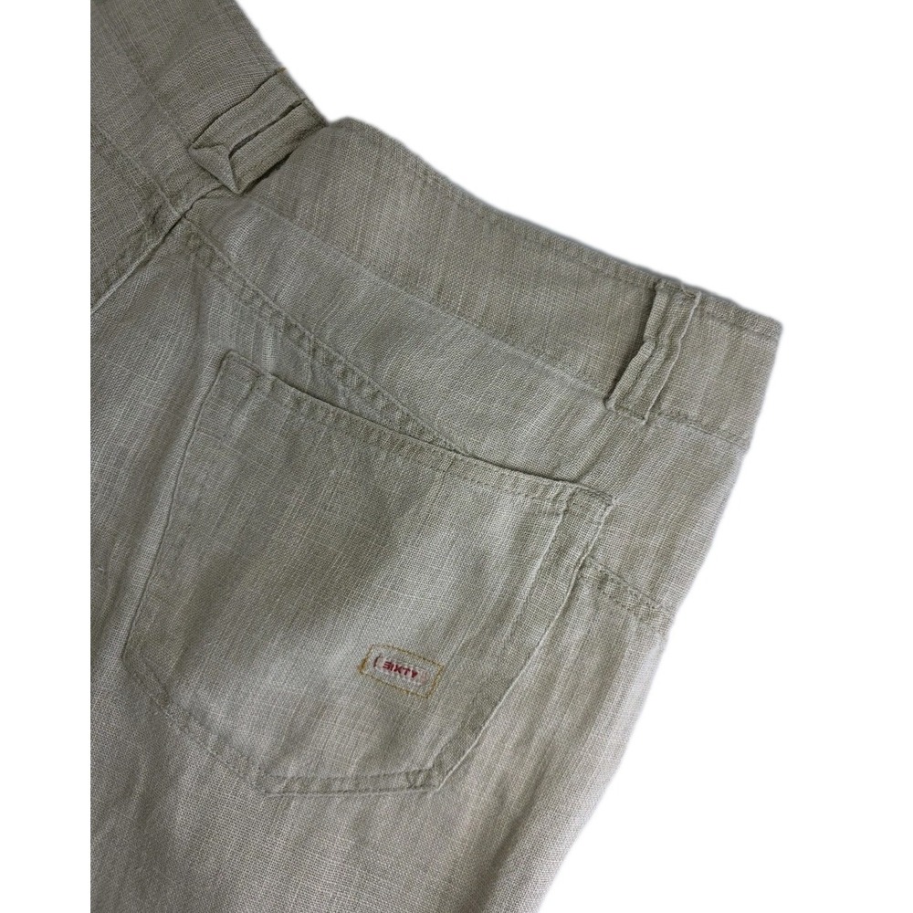 Sixty Men's Linen Chino Pants Size 40 Made in Romania Straight Casual Beige